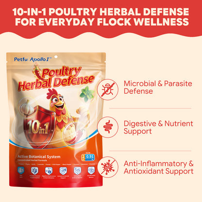 10-in-1 Poultry Herbal Defense for flock wellness