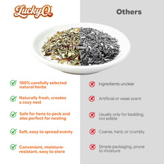 PETFU PestGuard Nesting Herbs vs other chicken nesting herbs for poultry coop care