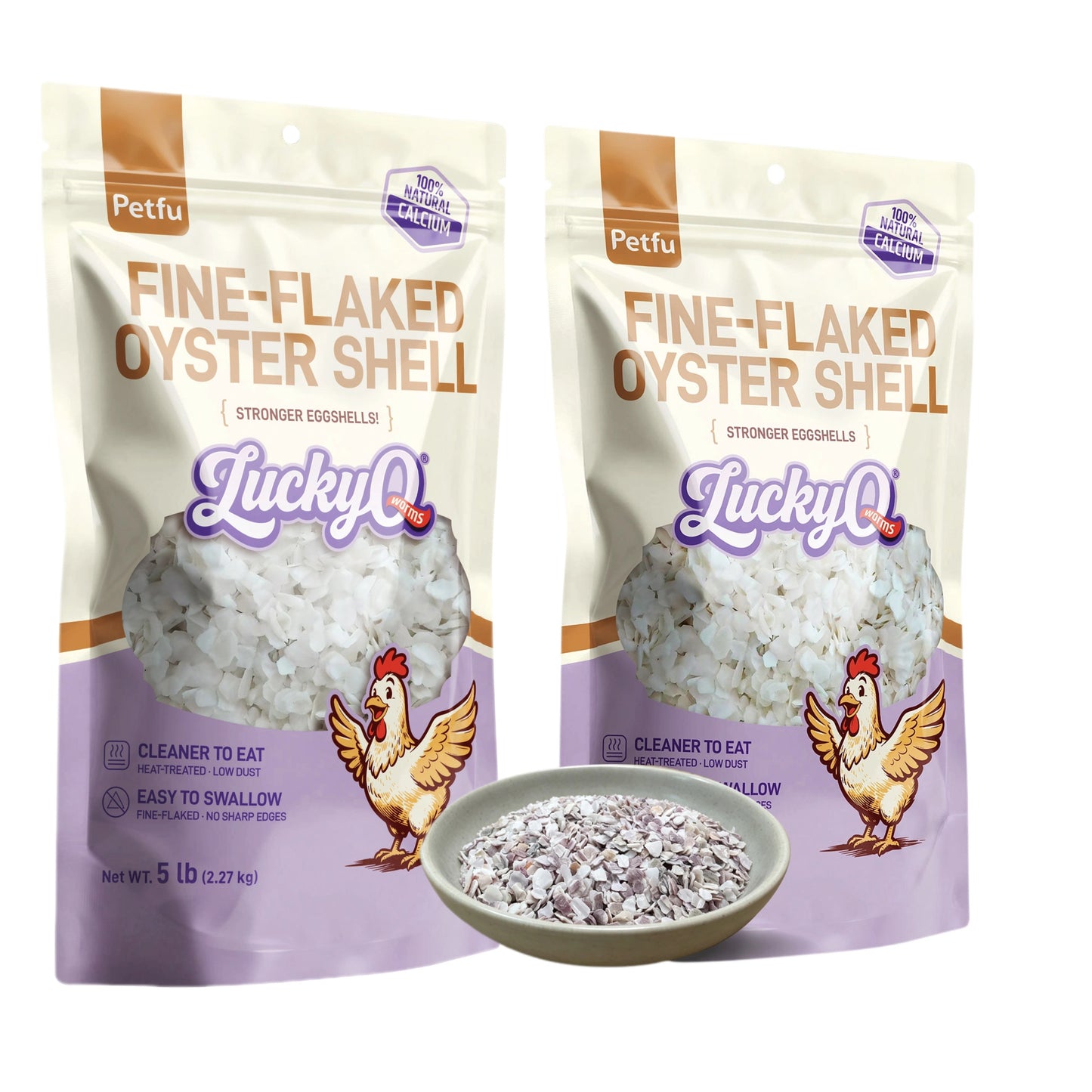 Fine-Flaked Oyster Shell for Laying Hens