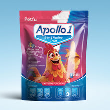 Load image into Gallery viewer, Petfu Apollo1 Series 6-in-1 Poultry Treat Mix High-Protein Mealworms, BSFL, Krill, Sunflower Seeds, Marigold Petals &amp; Shells for Chickens &amp; Ducks | Supports Strong Eggshells, Feather Health &amp; Rich Yolks
