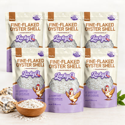 Fine-Flaked Oyster Shell for Laying Hens