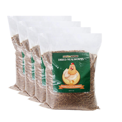 LuckyQworms 40lbs Mealworms, Freeze Dried Mealworms for Birds Chickens Fish