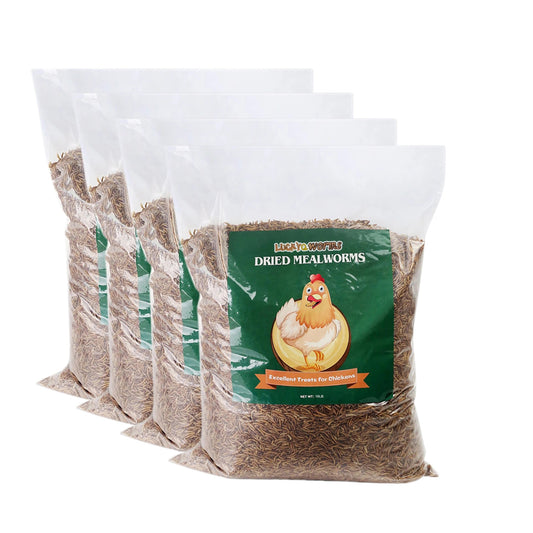 LuckyQworms 40lbs Mealworms, Freeze Dried Mealworms for Birds Chickens Fish