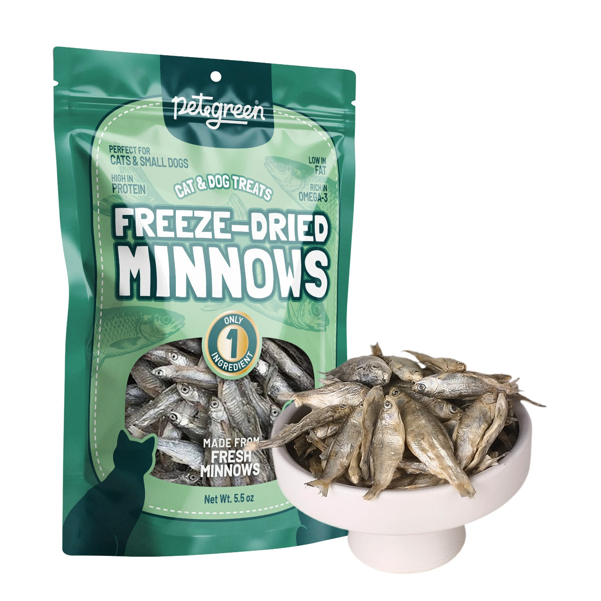 Freeze‑Dried Minnows for Cats & Small Dogs