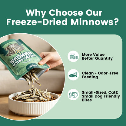 Freeze‑Dried Minnows for Cats & Small Dogs