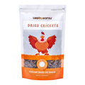 LuckyQworms Dried Crickets 1 lb for Chickens, Wild Birds, Hedgehogs, Reptiles, Lizards, Bearded Dragons, Fish, Turtles High Protein Natural Insect Food Resealable Bag
