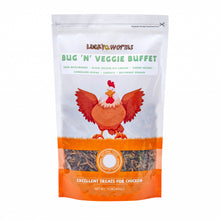 Load image into Gallery viewer, LuckyQworms Dried Worm &amp; Garden Blend 1 lb for Chickens, Wild Birds, Hedgehogs, Reptiles, Lizards, Bearded Dragons, Fish, Turtles High Protein Natural Insect Food Resealable Bag
