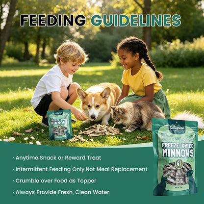 Freeze‑Dried Minnows for Cats & Small Dogs