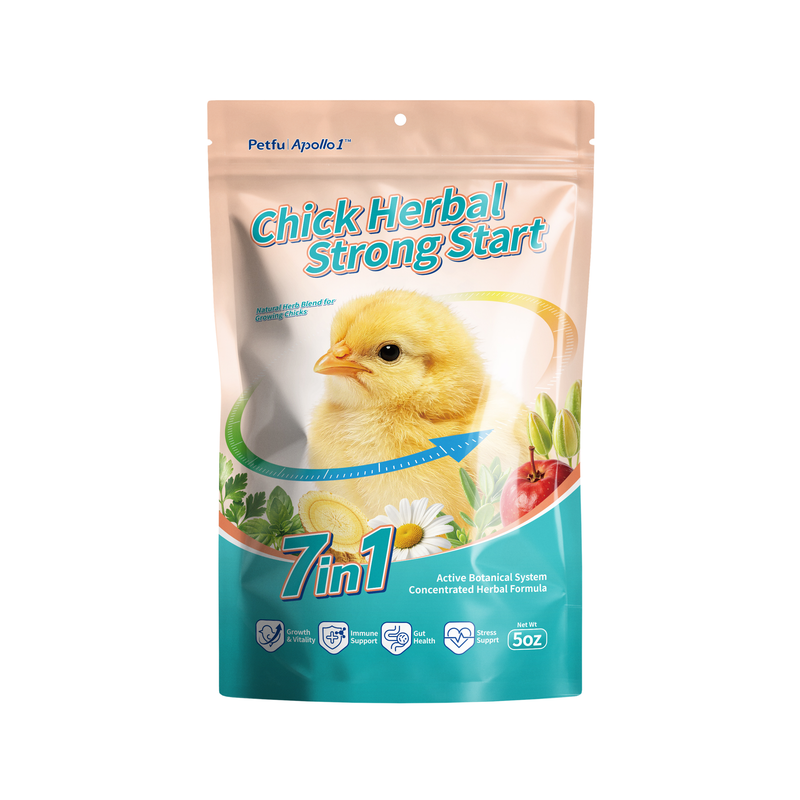 Petfu Apollo Chick Herbal Strong Start herbal powder for chicks