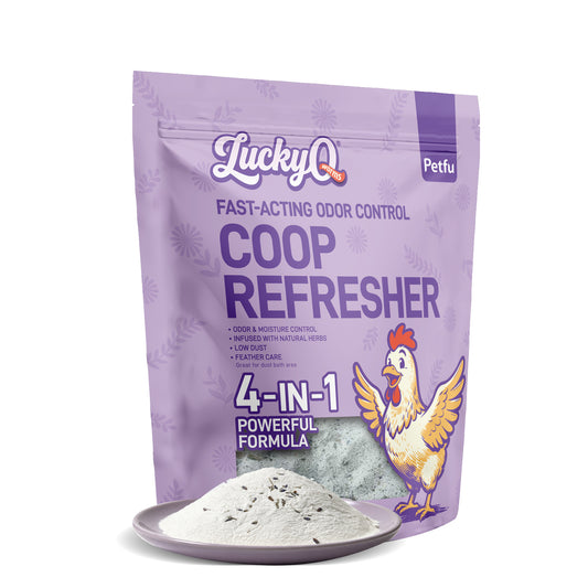 PETFU Coop Refresher for chickens and poultry, odor and moisture control