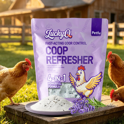 PETFU Coop Refresher for chickens and poultry, odor and moisture control