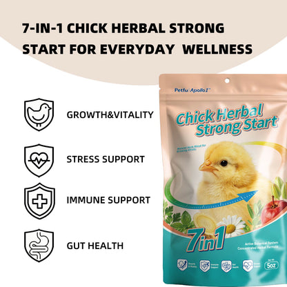 Pettu Apollo 7-In-1 Chick Herbal Strong Start for everyday wellness 